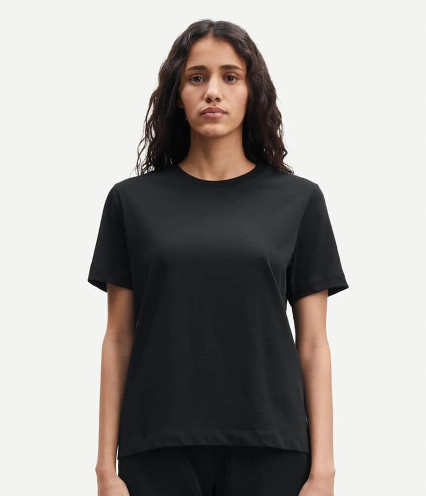 Samsoe Samsoe Camino T shirt in Black