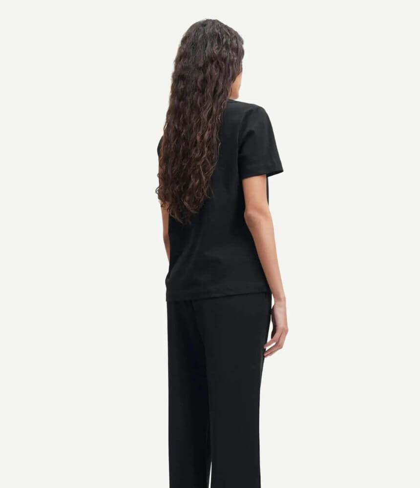 Samsoe Samsoe Camino T shirt in Black