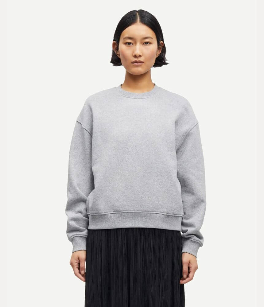 Samsoe Samsoe Savan Sweat in Grey Melange