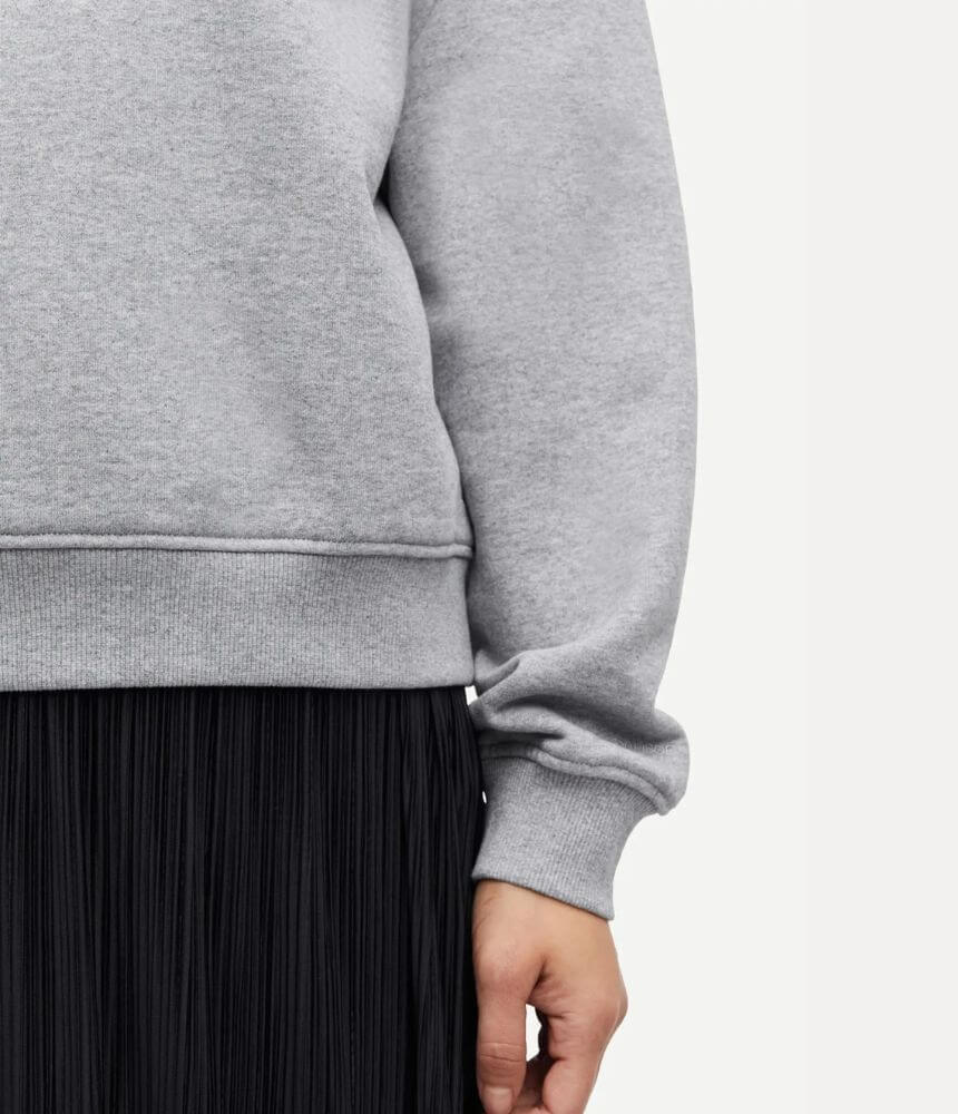 Samsoe Samsoe Savan Sweat in Grey Melange