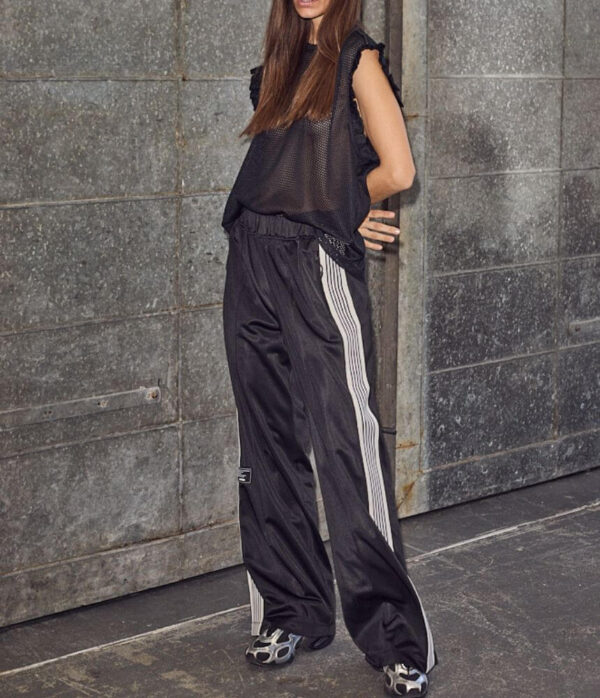 Haute L'Amitie Baggy Track Pant in Wine - Image 2