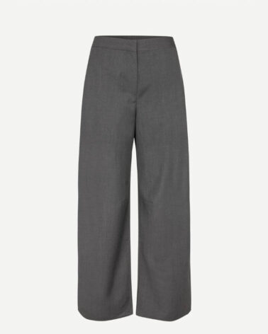 Samsoe Samsoe Saroko Trouser in Dk Grey Melange