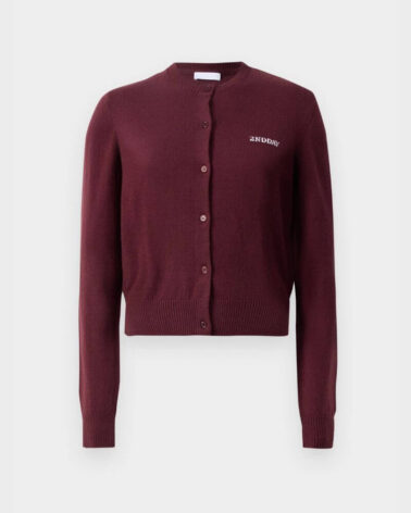 2nd Day Vinny Soft Wool Blend Cardigan in Catawba Grape