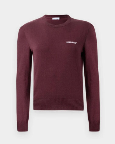 2nd Day Lance Soft Wool Blend Knit in Catawba Grape