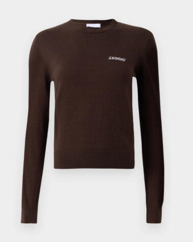 2nd Day Lance Soft Wool Blend Knit in Java