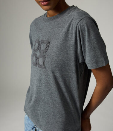 Day Birger Parry Logo Tee in Grey Melange