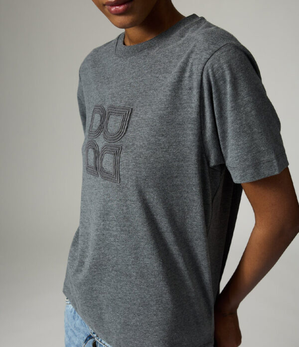 Day Birger Parry Logo Tee in Grey Melange