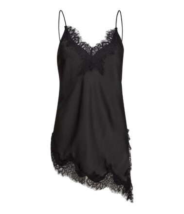 Haute L’Amitié Naomi Asym Lingerie Top in Black