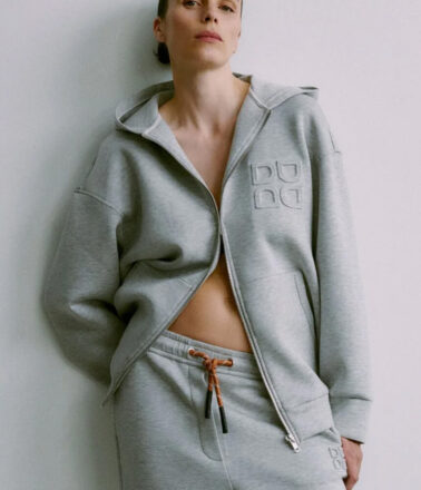 Day Birger Vincy Scuba Cardigan in Grey Melange