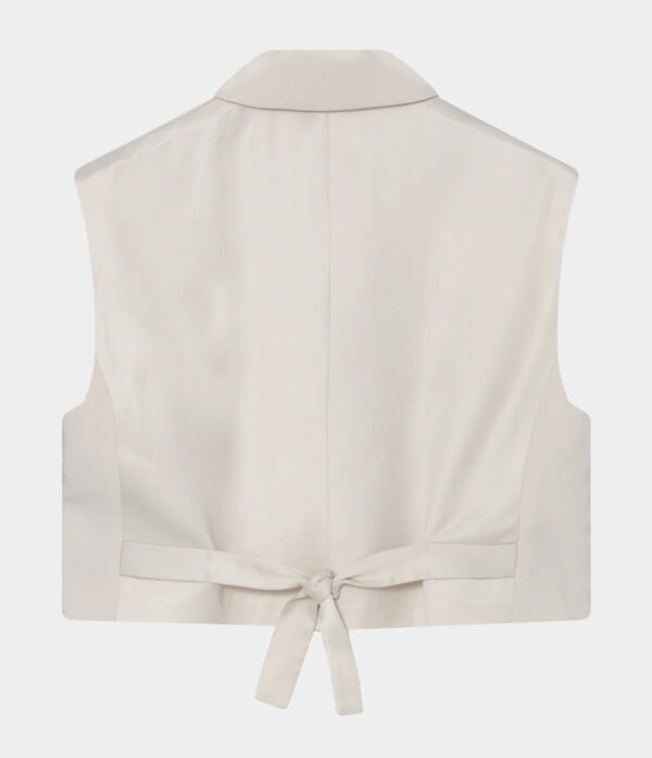 Day Birger Marnie Classic Gabardine Waistcoat in Ivory