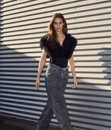 Haute L’Amitie Funky Bodysuit in Black