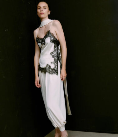 Day Birger Oda Classic Gabardine Trouser in Ivory