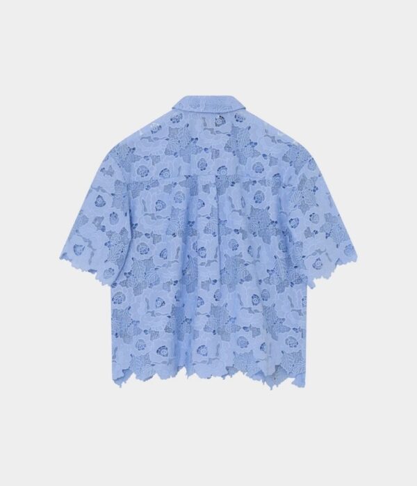 2NDDAY Austinas Broderie Top in Cashmere Blue