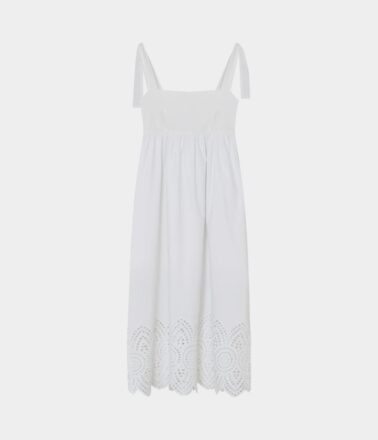 2nd Day Kole Poplin Charm Dress in Brilliant White