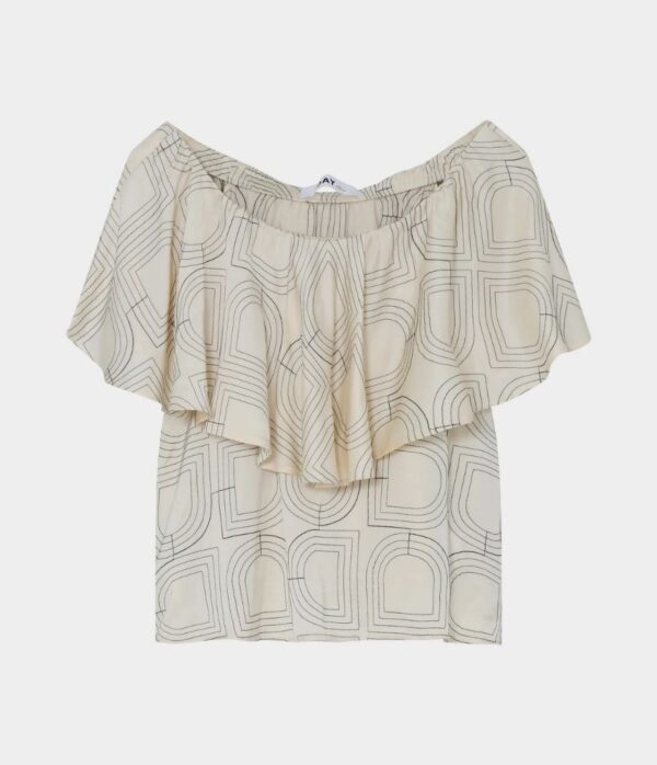 Day Birger Hon Viscose Stitch Top in Jet Stream