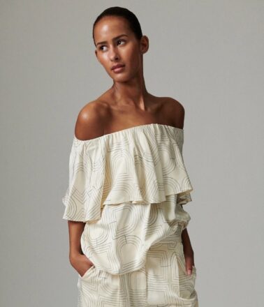 Day Birger Hon Viscose Stitch Top in Jet Stream