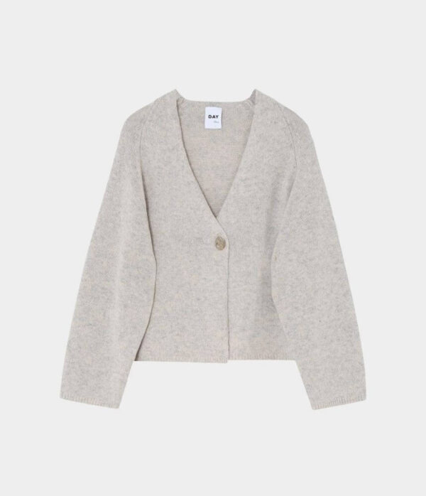 Day Birger Javier Soft Lamb Cardigan in Jet Stream