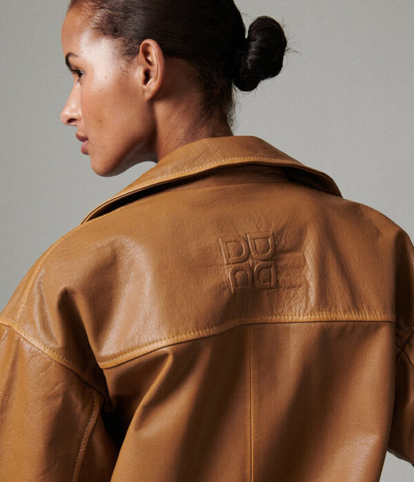 Day Birger Mette Leather Jacket in Rubber