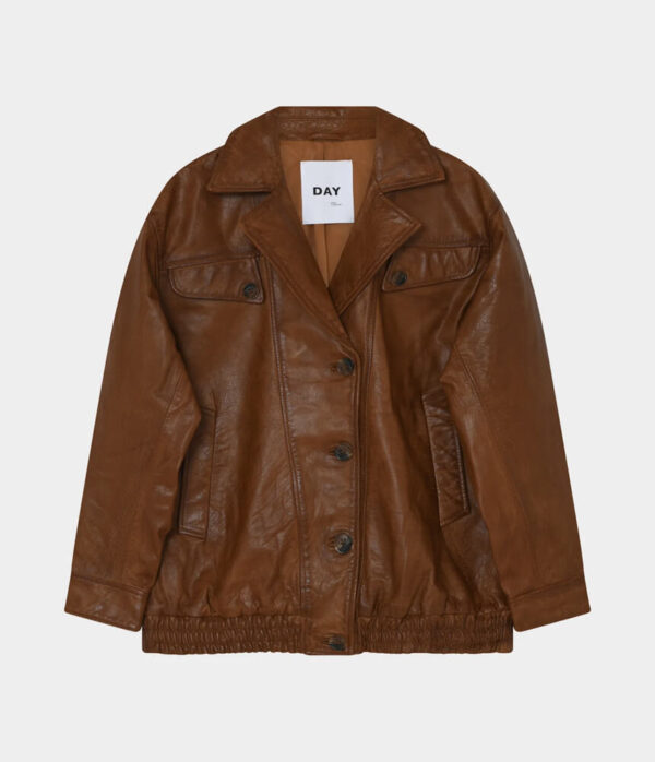 Day Birger Mette Leather Jacket in Rubber