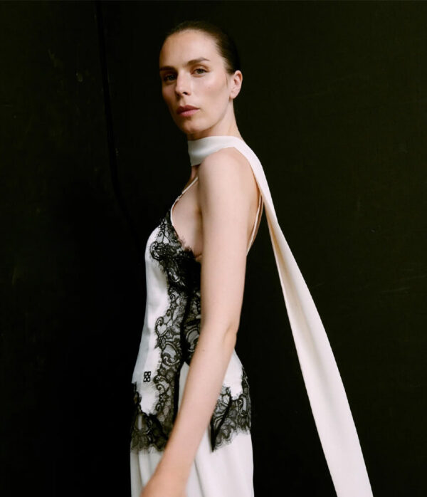 Day Birger Lacey Viscose Top in Vanilla Ice