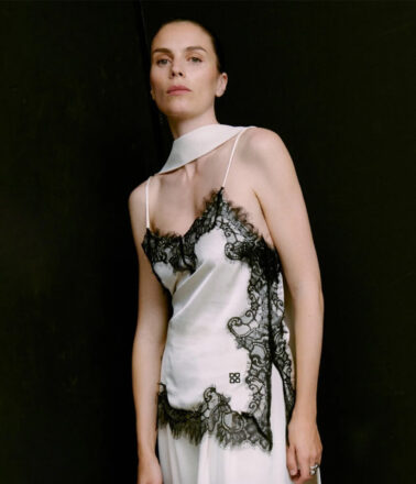 Day Birger Lacey Viscose Top in Vanilla Ice