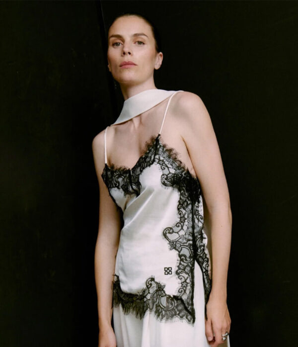 Day Birger Lacey Viscose Top in Vanilla Ice