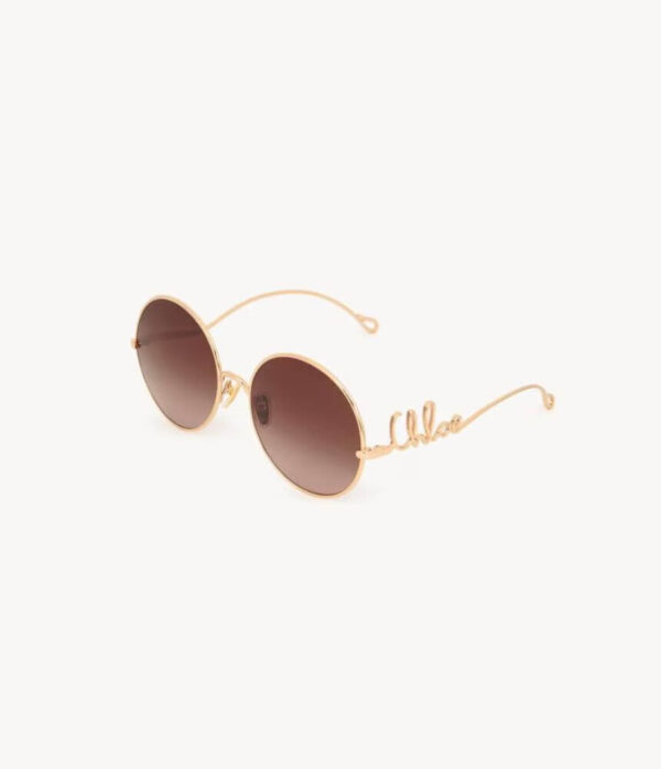 Chloé 372/S-001 56 Sunglasses in Gold Brown