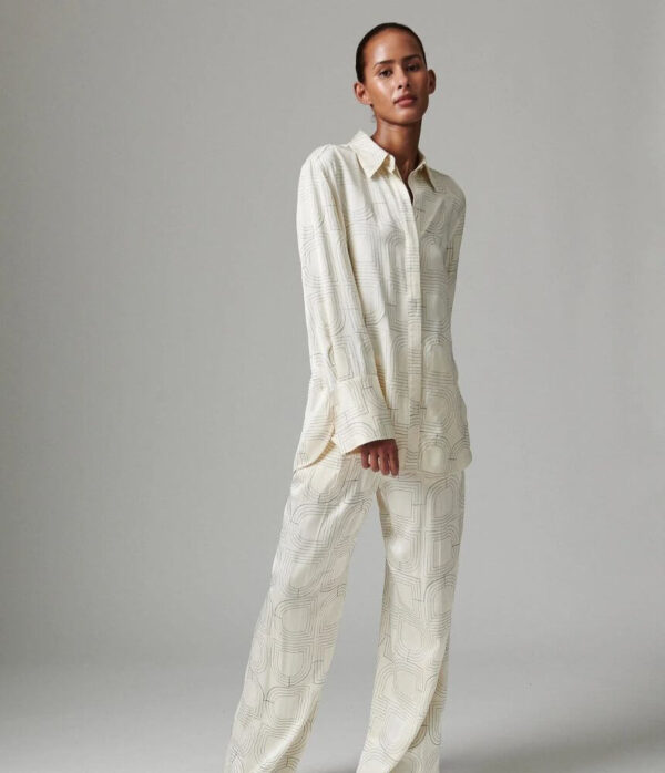 Day Birger Plyma Fluid Viscose Stitch Top in Jet Stream