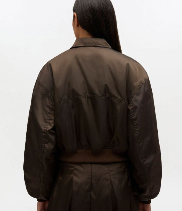 Ganni Stretch Cotton Mini Strap Dress with Frills in Black