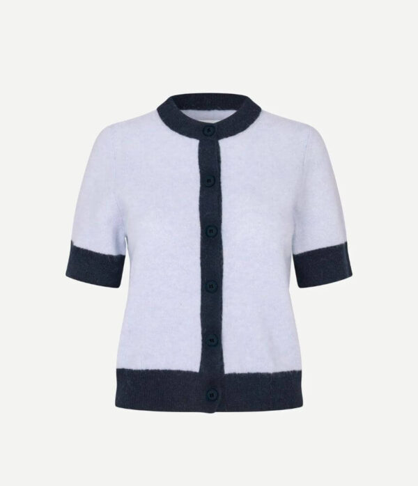 Samsoe Samsoe Sanoura Cardigan in Grey Dawn