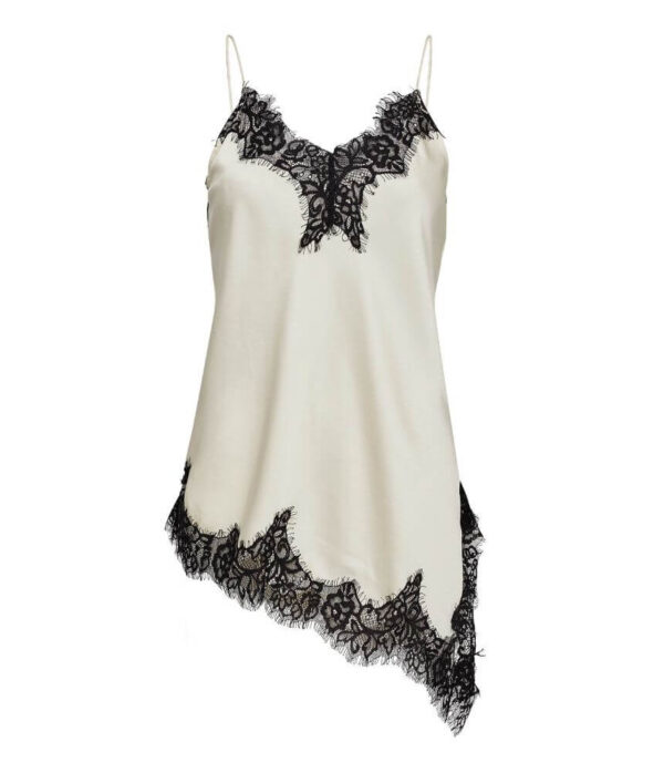Haute L’Amitié Naomi Asym Lingerie Top in Pearl