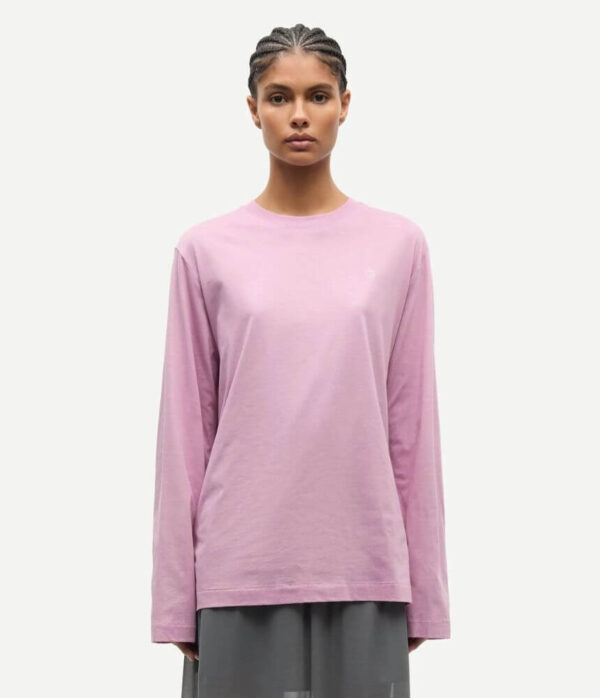 Samsoe Samsoe Sadove Ls T-Shirt in Orchid Stamp