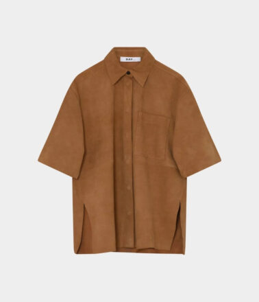 Day Birger Plyma Fluid Viscose Stitch Top in Jet Stream