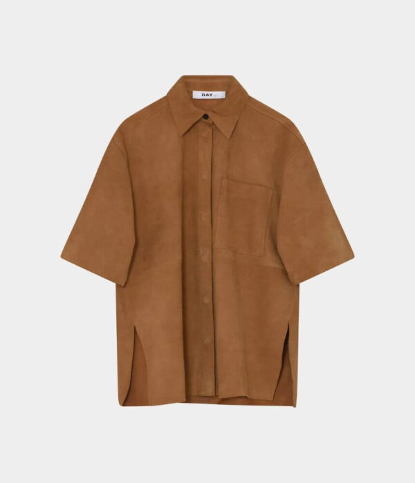 Day Birger Plyma Fluid Viscose Stitch Top in Jet Stream