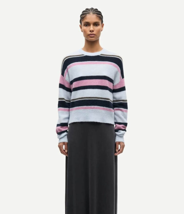 Samsoe Samsoe Sanoura Sweater in Grey Dawn Multi