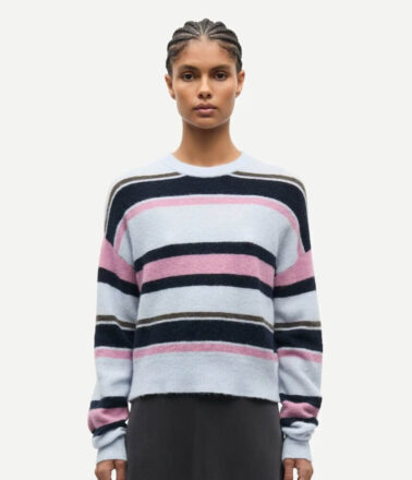 Samsoe Samsoe Sanoura Sweater in Grey Dawn Multi