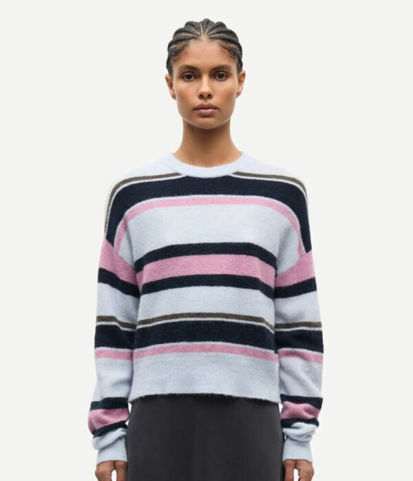 Samsoe Samsoe Sanoura Sweater in Grey Dawn Multi