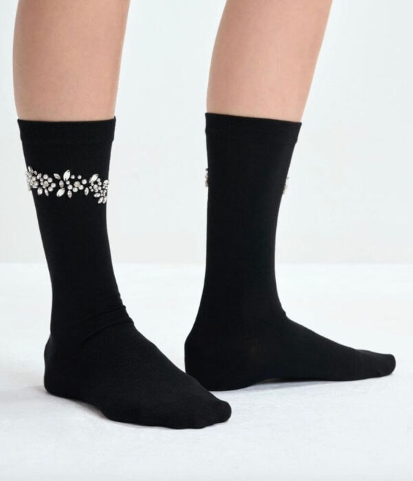 Essentiel Antwerp Jiota Embroidered Socks in Black