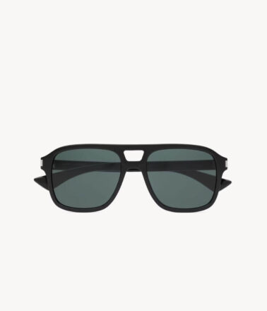 Saint Laurent SL 881-001 55 Sunglasses in Black Crystal