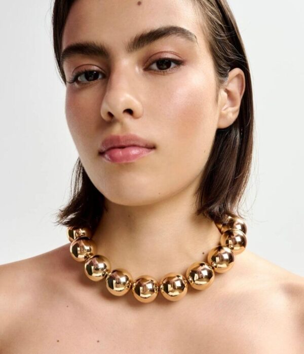 Essentiel Antwerp Jadine Big Balls Chain Charm in Gold