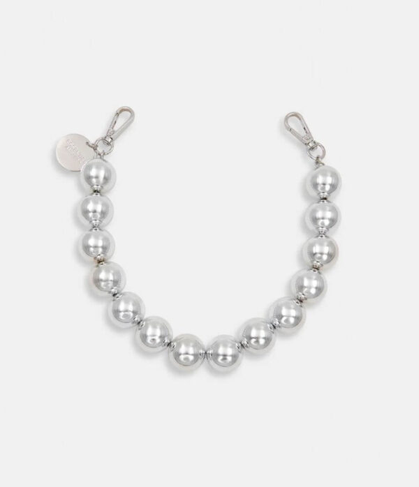 Essentiel Antwerp Jadine Big Balls Chain Charm in Silver Lining