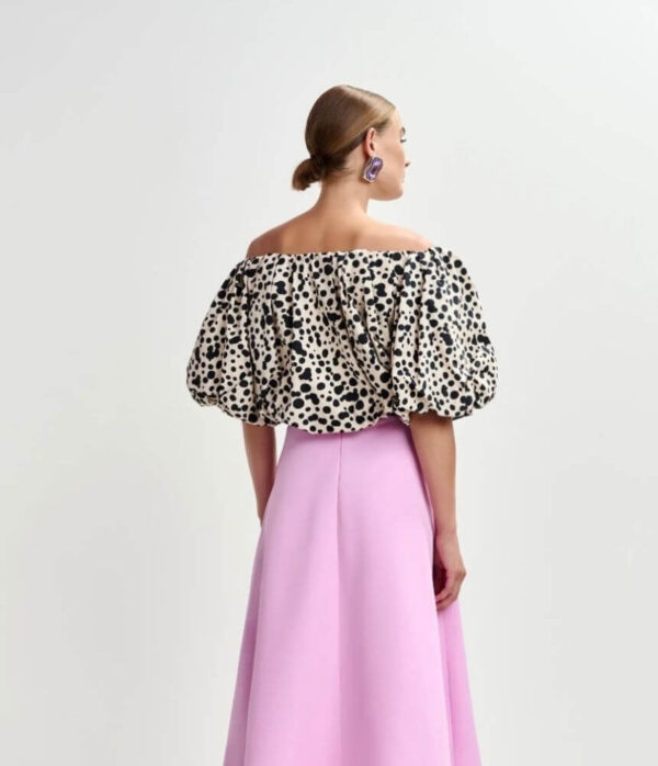 Essentiel Antwerp Jint Puffy Top with Bodysuit in Off White