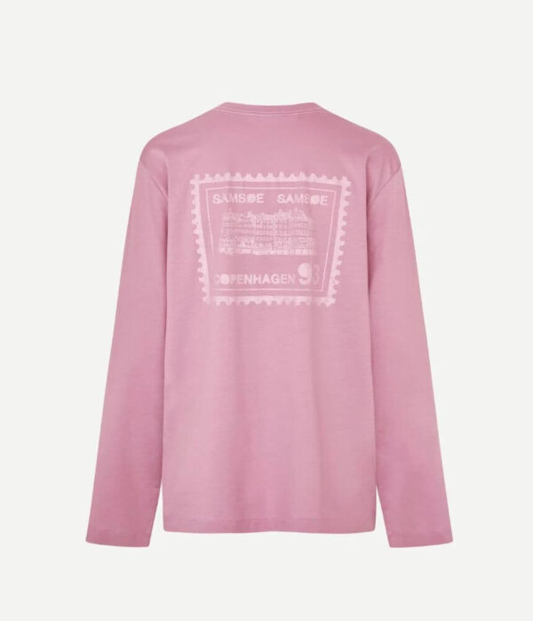 Samsoe Samsoe Sadove Ls T-Shirt in Orchid Stamp