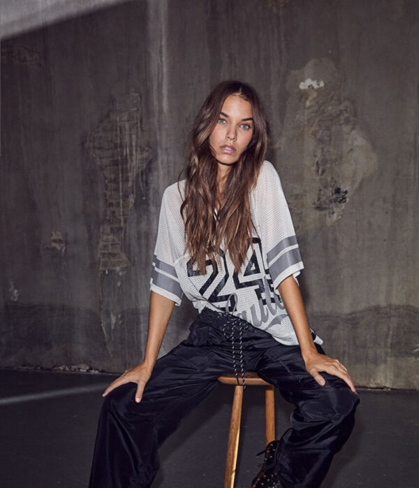 Haute L’Amitié Baggy Track Pants in Dark Grey