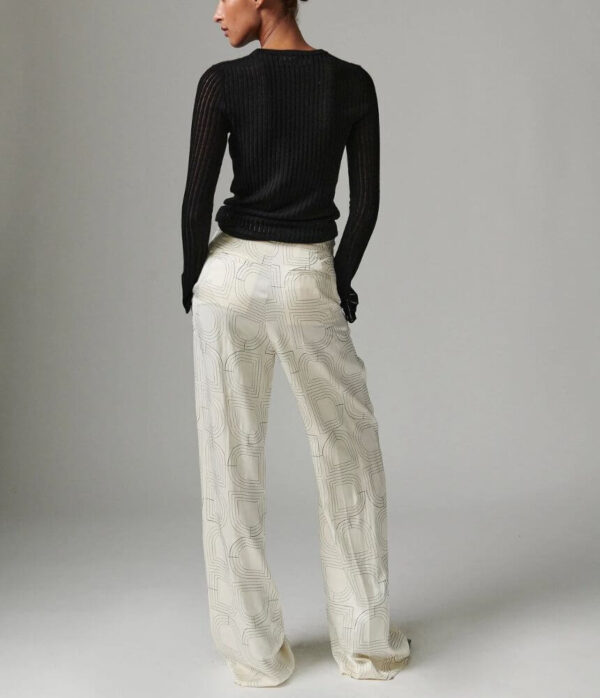 Day Birger Plyma Fluid Viscose Stitch Top in Jet Stream