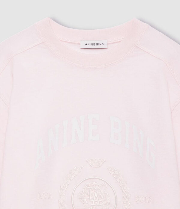 Anine Bing Kacey Sweatpant Monogram Cream