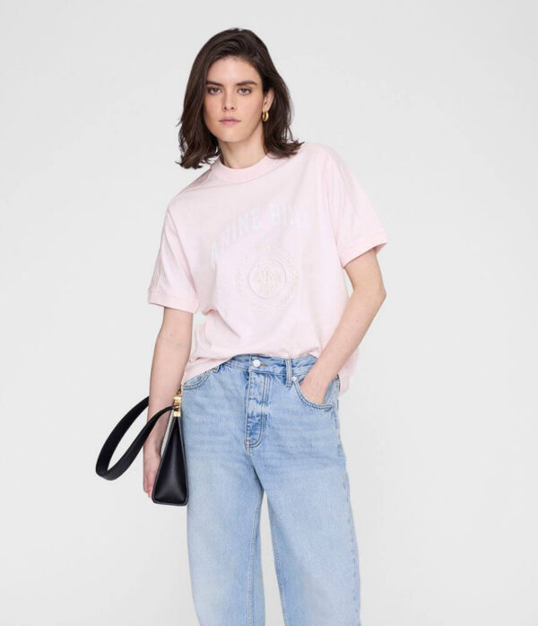 Anine Bing Kacey Sweatpant Monogram Cream