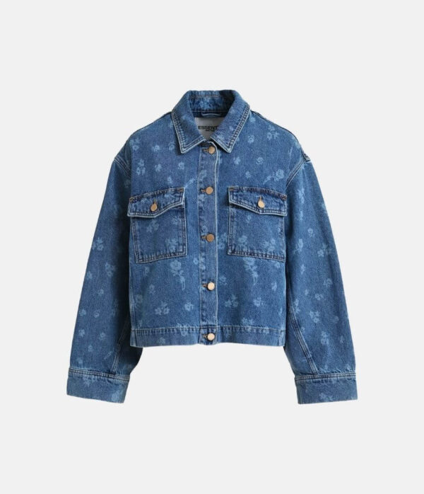 Essentiel Antwerp Jass Denim Jacket in Quiet Pool