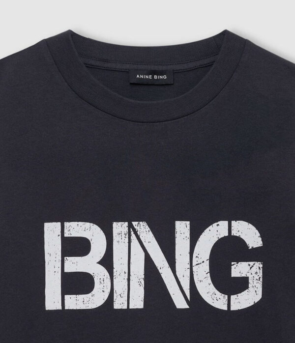 Anine Bing Kacey Sweatpant Monogram Cream