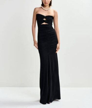 Essentiel Antwerp Jeremi Jersey Fitted Dress in Black